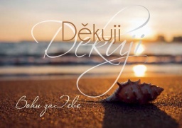 Přání - Děkuji Bohu za Tebe