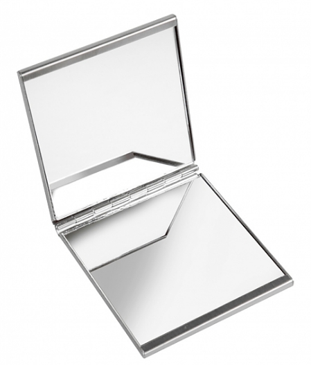 Kovové zrcátko - růžové