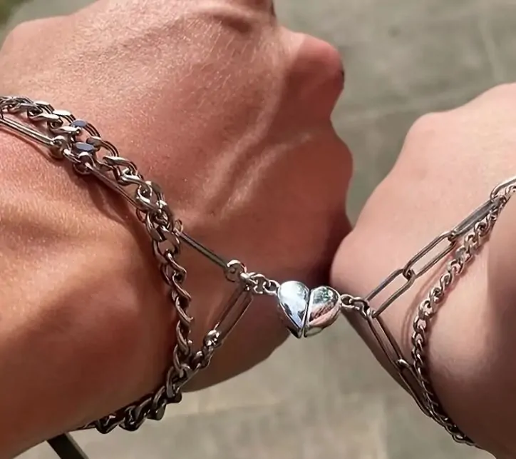 Náramek nerez - přátelství 2ks