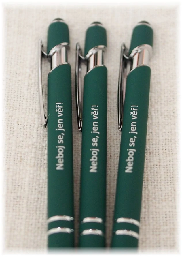 Pero kovové stylus - Neboj se, jen věř!