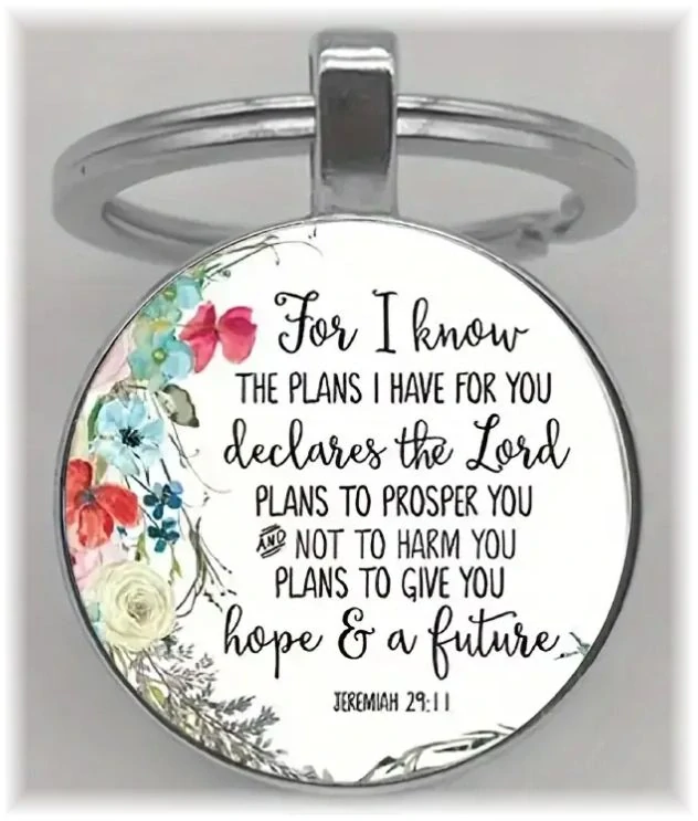 Klíčenka - Jeremiáš 29:11 anglicky