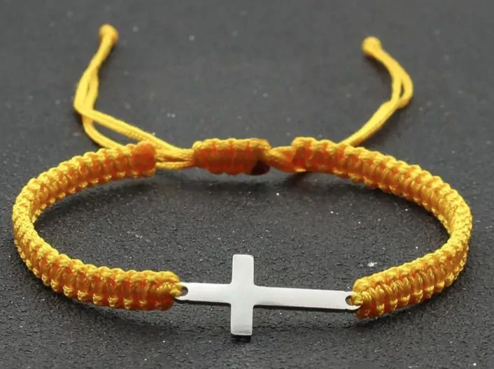 Náramek - nerezový křížek