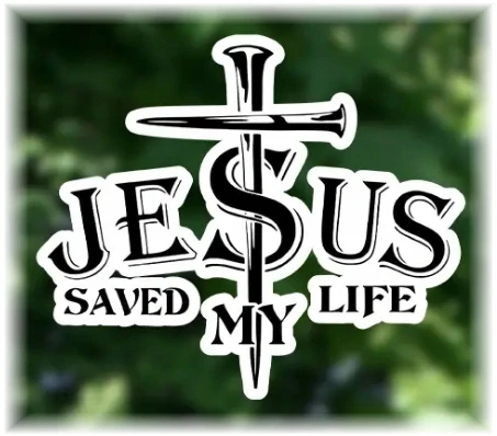 Samolepka - Jesus saved my Life