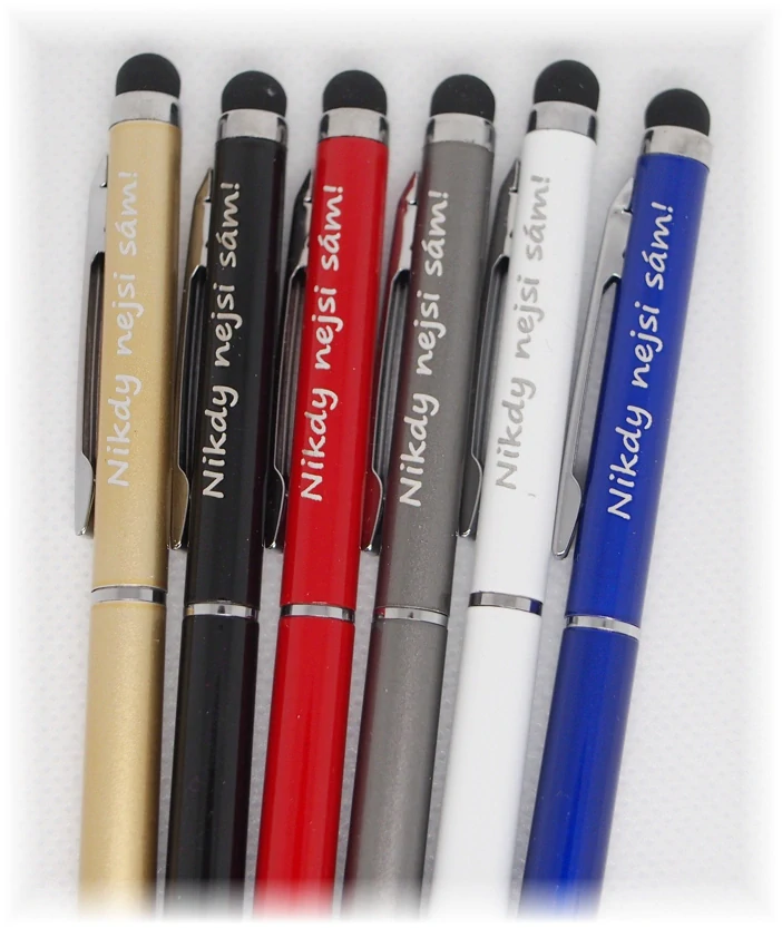 Kovové pero tenké stylus - Nikdy nejsi sám!