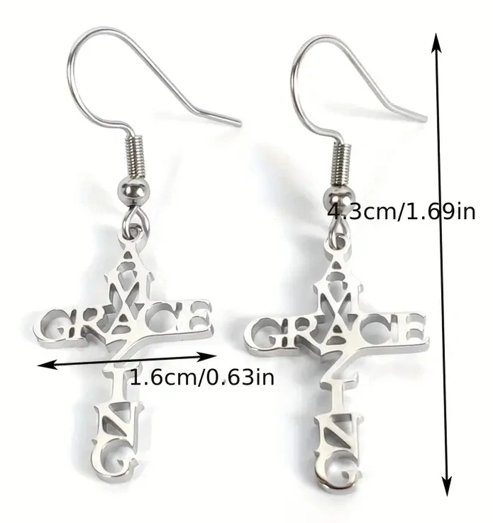 Náušnice nerez - Amazing Grace