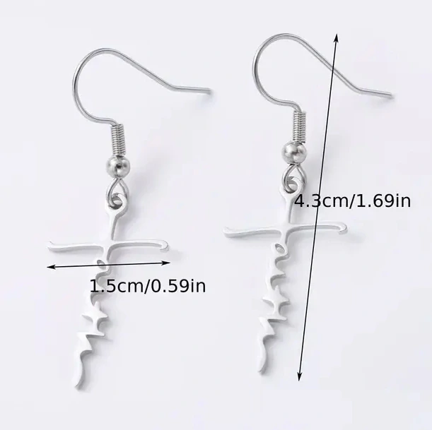 Náušnice nerez - Faith