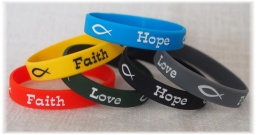 Náramek - Faith Hope Love 202mm