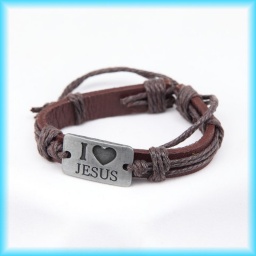 Kožený náramek - I Jesus