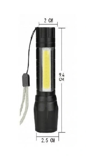 Led svítilna s nabíjecí baterii a pouzdrem