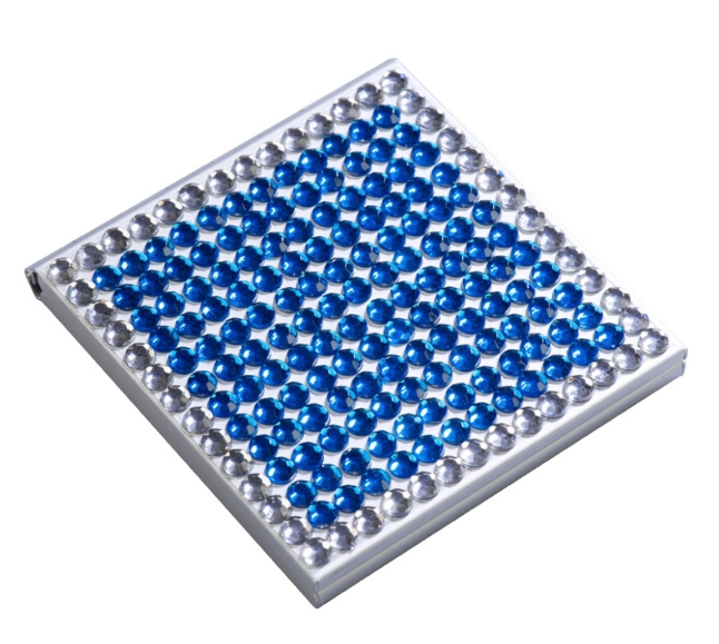 Kovové zrcátko - růžové