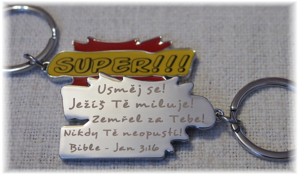 Klíčenka SUPER - Ježíš žije