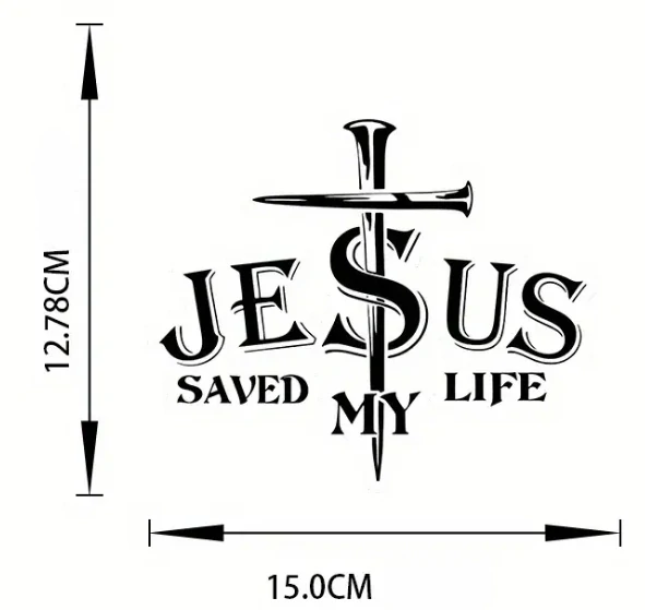 Samolepka - Jesus saved my Life