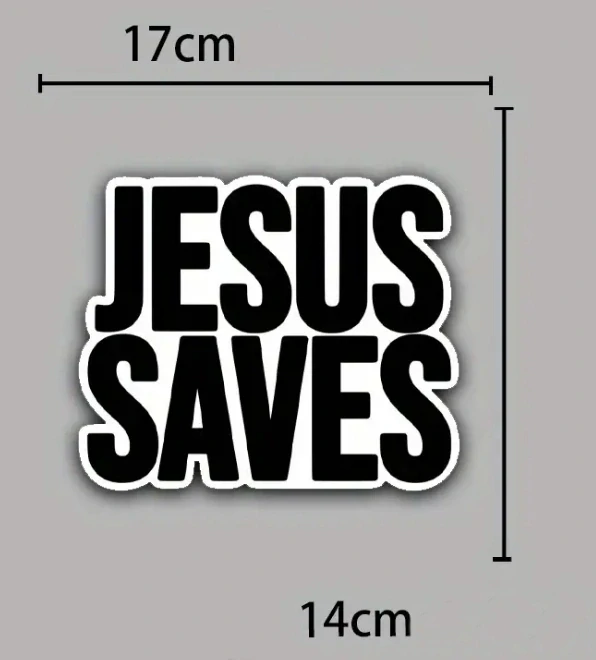 Samolepka - JESUS SAVES