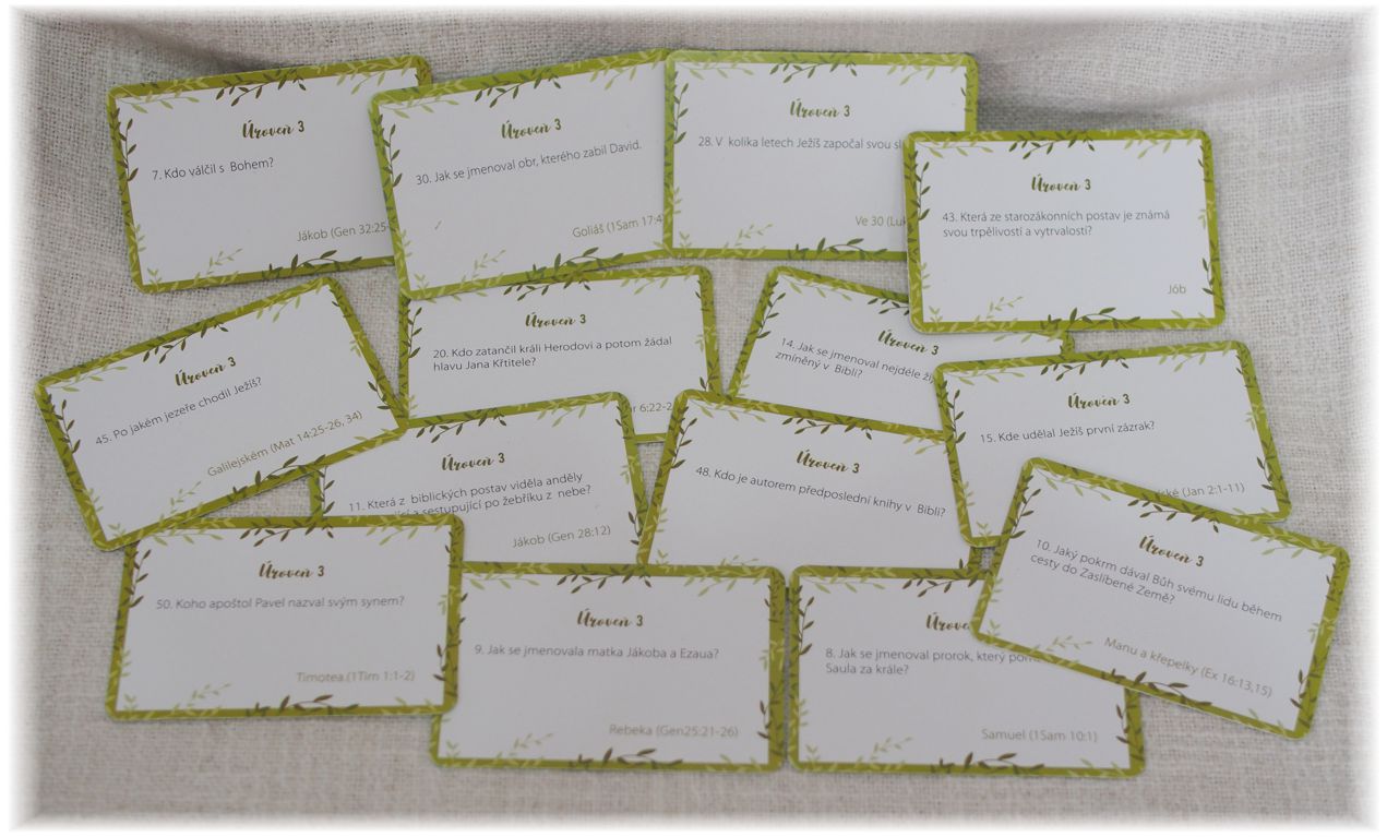Biblický kvíz sada 5 úrovní