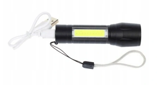 Led svítilna s nabíjecí baterii a pouzdrem