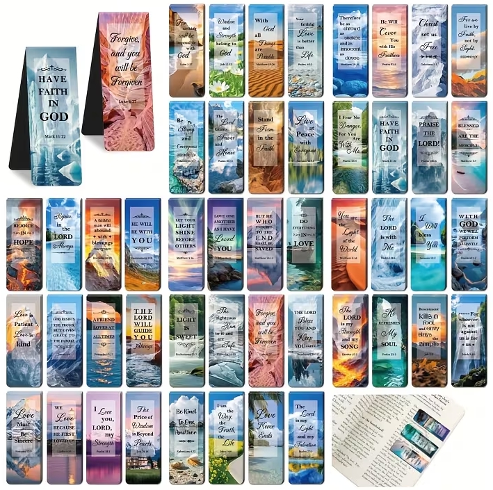 Sada magnetických záložek s biblickým veršem - 2ks