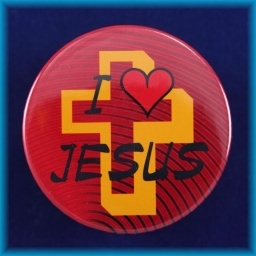 Placka magnet 50mm - I Jesus - 2