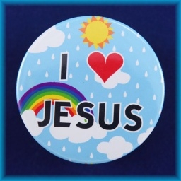 Placka magnet 50mm - I Jesus - dětský
