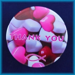 Placka magnet 50mm - Thank you