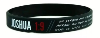 Náramek silikonový Jozue 1:9