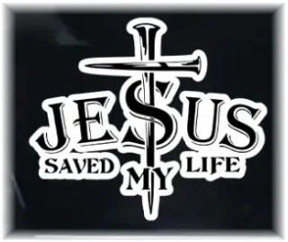 Samolepka - Jesus saved my Life