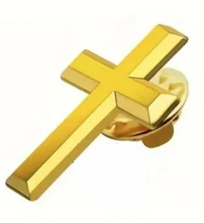 Brož - kříž "zlatý"