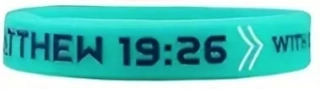 Silikonový náramek - Matouš 19:26