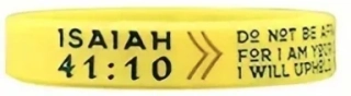 Silikonový náramek - Izajáš 41:10