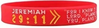 Silikonový náramek - Jeremiáš 29:11
