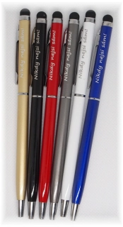 Kovové pero tenké stylus - Nikdy nejsi sám!