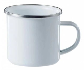 SMALTOVANÝ HRNEK 330ml S NEREZOVÝM LEMEM - vlastní potisk