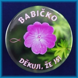 Placka magnet 75mm - Babičko