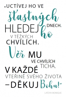 Přání - Uctívej Ho