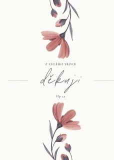 Přání - Z celého srdce Děkuji