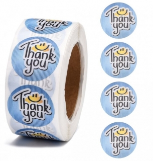 Samolepky sada 20ks - Thank you smajlík