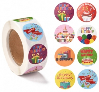 Samolepky sada 20ks - Happy Birthday 2